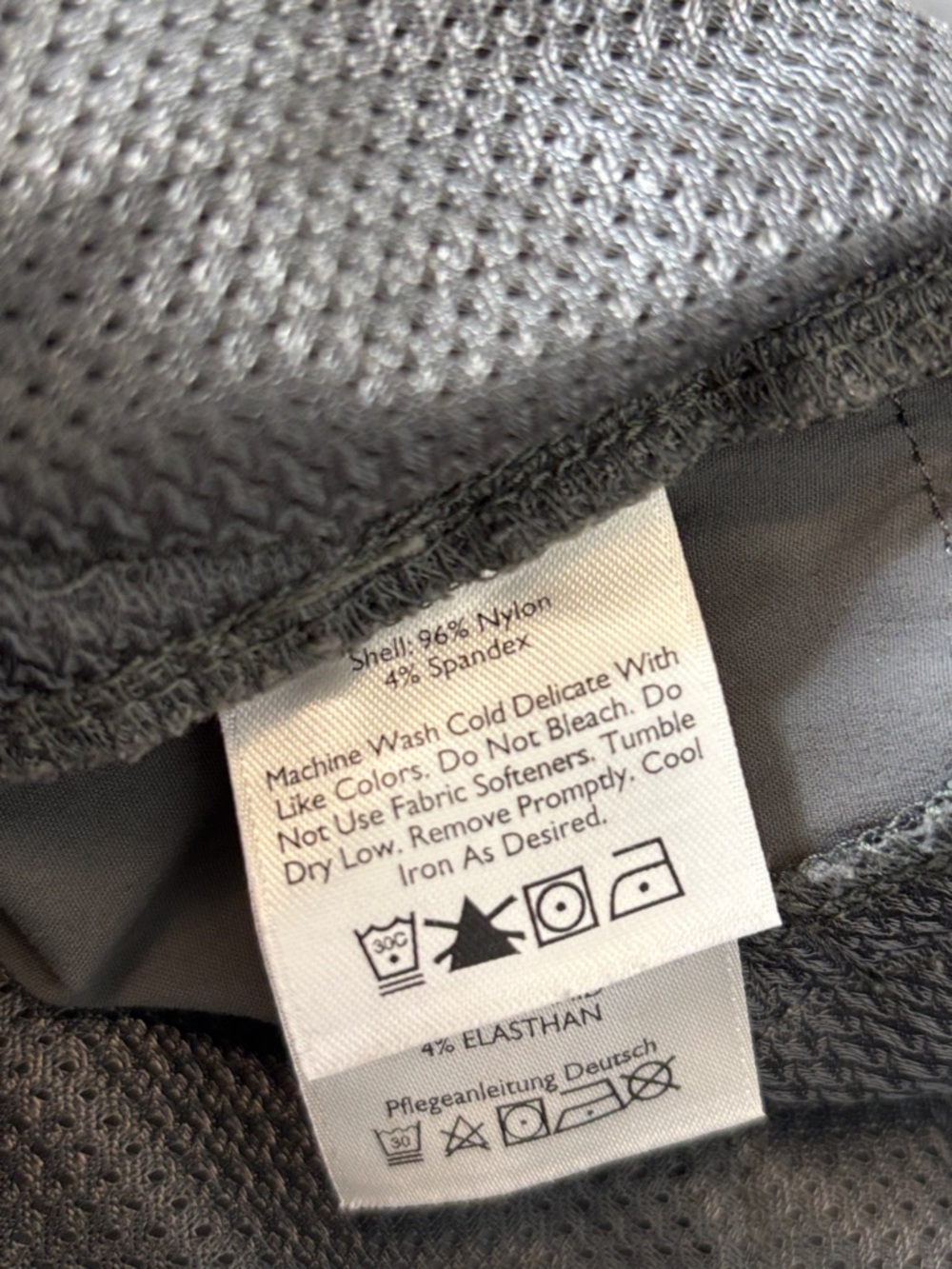 Eddie Bauer Women's Stretch Nylon Travel Pants Roll Up Button Tab in Gray - Picture 9 of 11